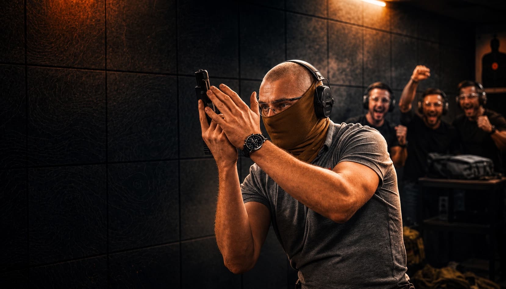 Tactical shooting training course package at the GunRange.lv range