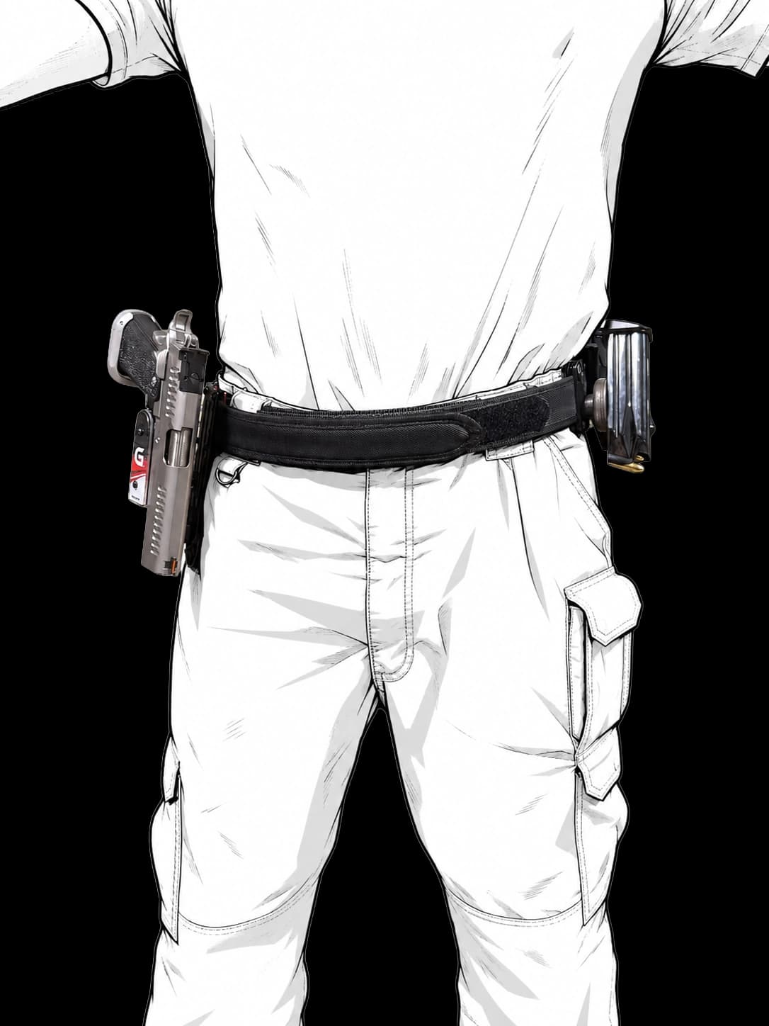 Competition-grade rig with a race holster