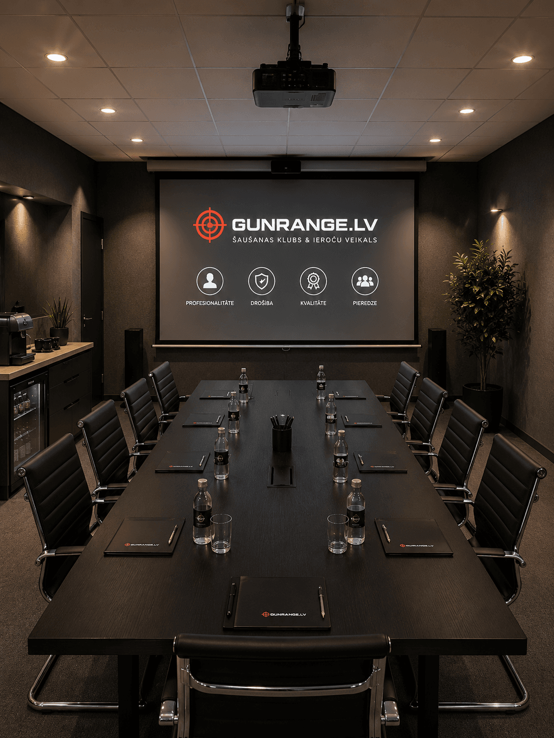 We have a fully-equipped conference room with a projector and sound system for your presentations.